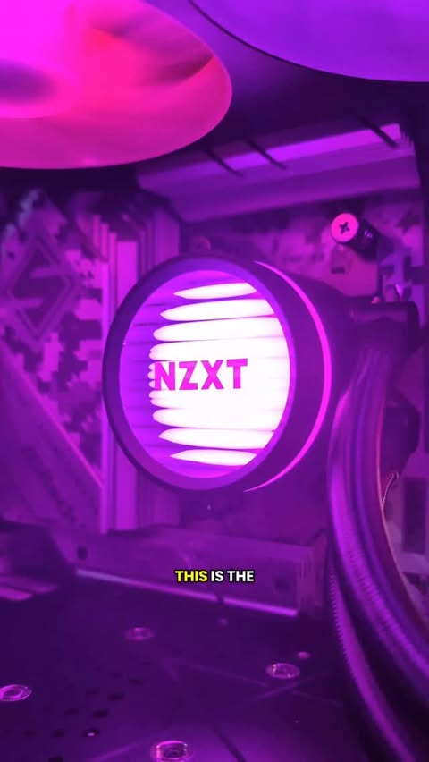 Instagram post by @thinkcomputers for NZXT. Caption reads: The @nzxt Kraken Core 360 RGB Liquid CPU Cooler!....