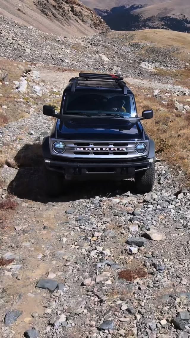 Instagram post by @juliancarr for Ford Bronco. Caption reads: #TeamBronco_Ambassador Bronco®️ backyard mission....