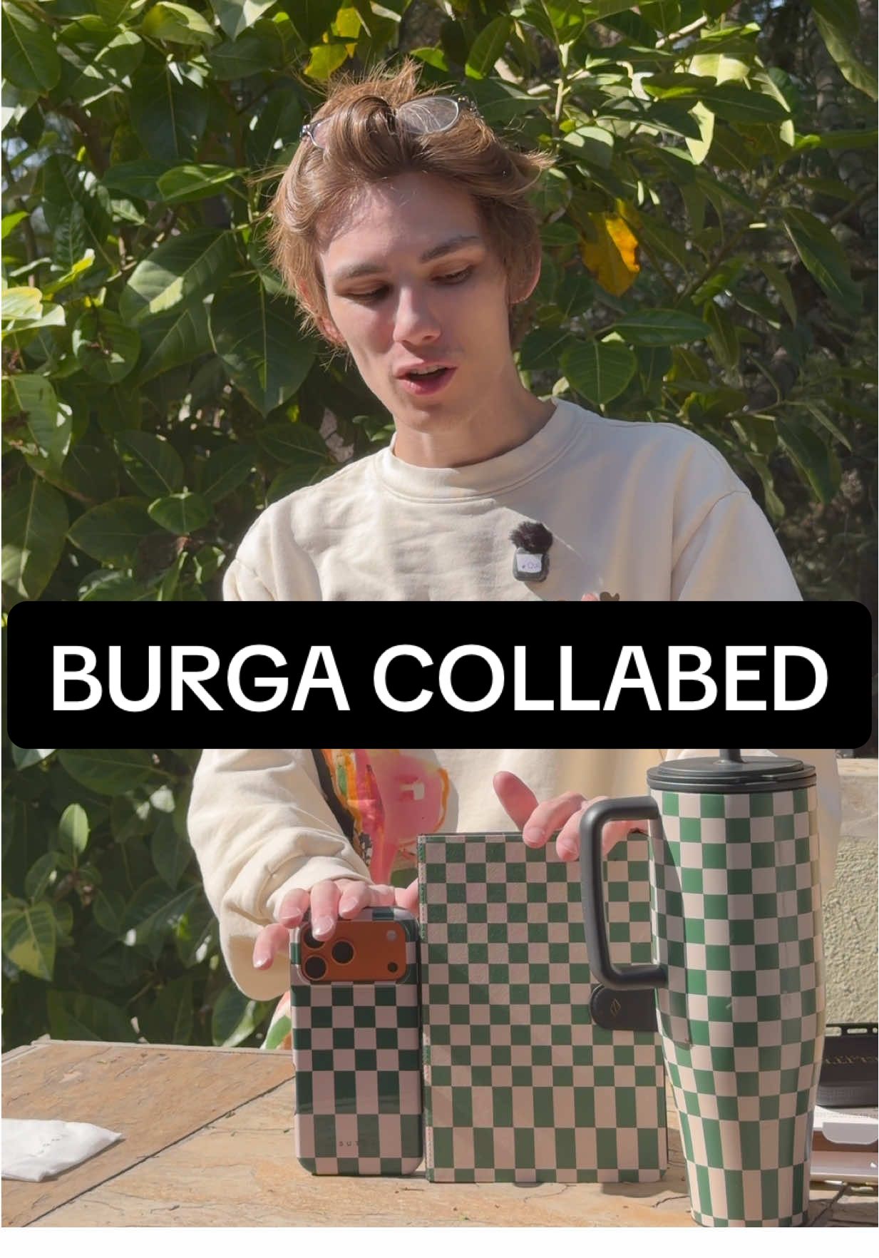 TikTok post by @hitomidocameraroll for BURGA. Caption reads: Well played @BURGA well played. #iphonecase #burga....