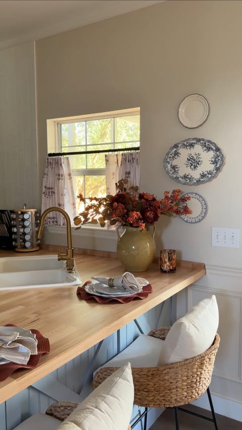 Instagram post by @rileyelisewelner for At Home. Caption reads: [...] and ready to host with our recent....