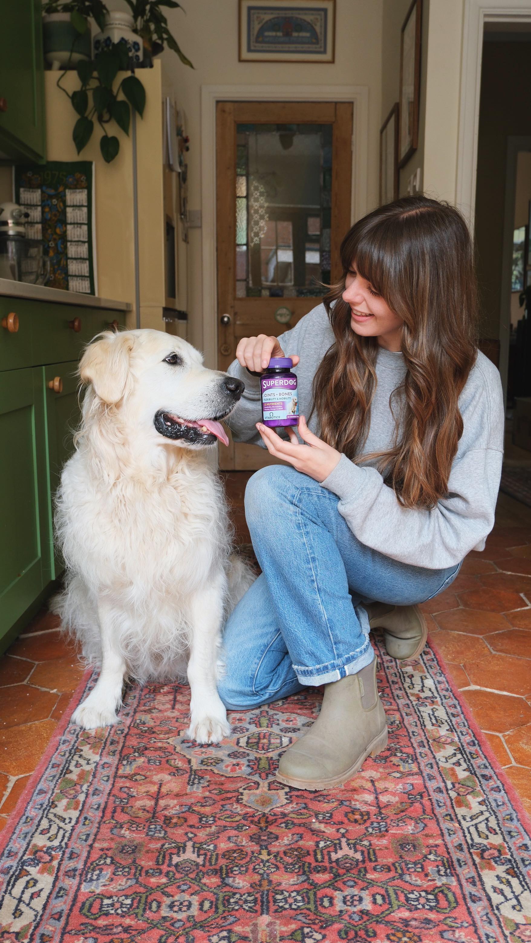 Instagram post by @sophia_rosemary for Vitabiotics. Caption reads: #AD A morning in the life of Pep with @vitabiotics....