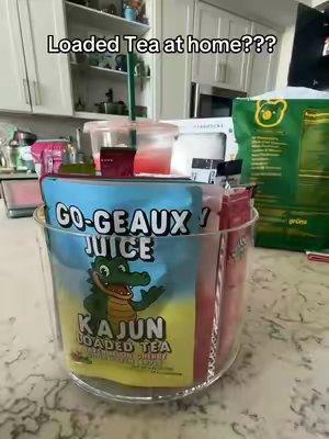TikTok post by @jacobsglp1journey for Kajun Loaded Tea. Caption reads: I am currently obsessed with @KaJun Loaded Tea....