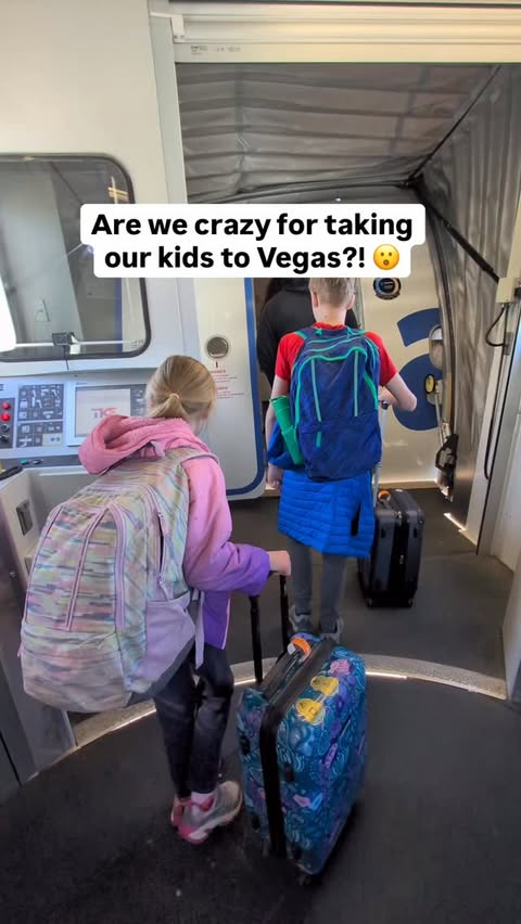 Instagram post by @midwestnomadfamily for Allegiant Air. Caption reads: 🎰 The perfect spring break spot! You might not....