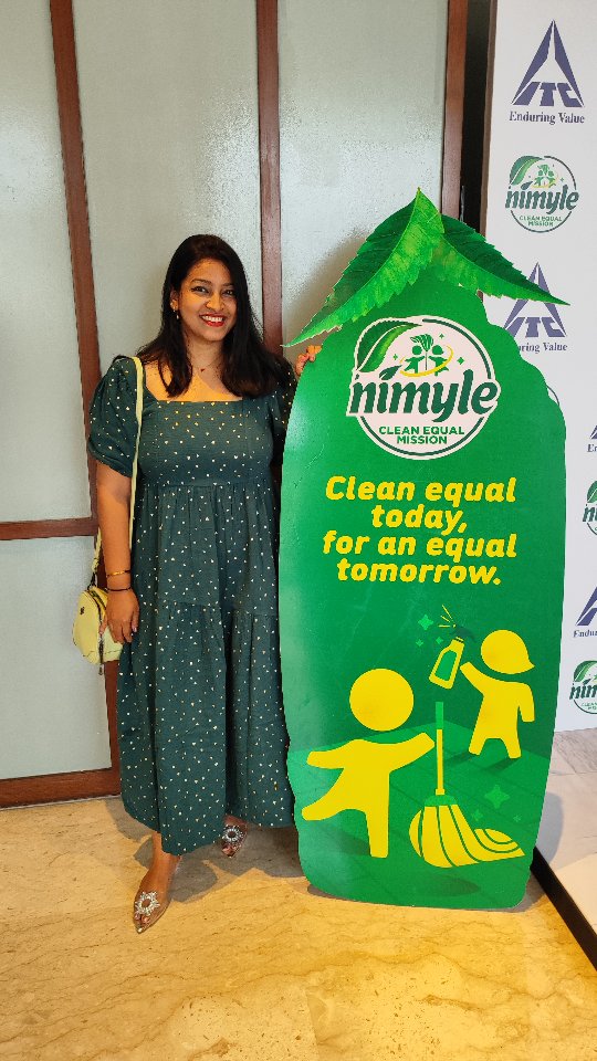 Instagram post by @vandanasahoo for Nimyle. Caption reads: When kids grow up knowing that household chores....