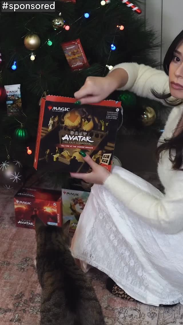 Instagram post by @maryycherryy for Magic: The Gathering. Caption reads: All I want for Christmas is #MTGxATLA 💦🌎🔥💨....