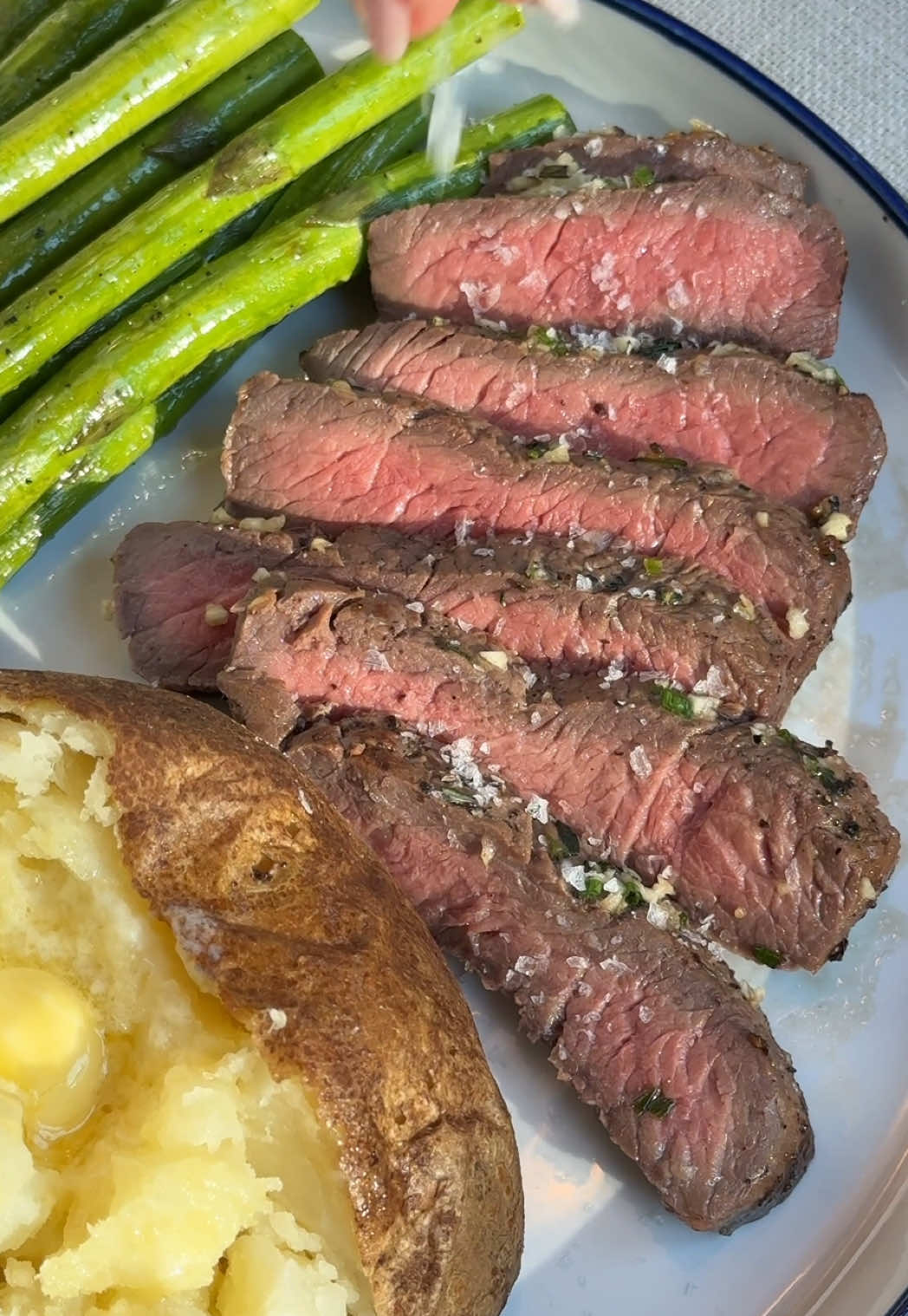 TikTok post by @mysisterskitchen for Omaha Steaks. Caption reads: #ad Omaha steaks is the gift dads want. But it’s....