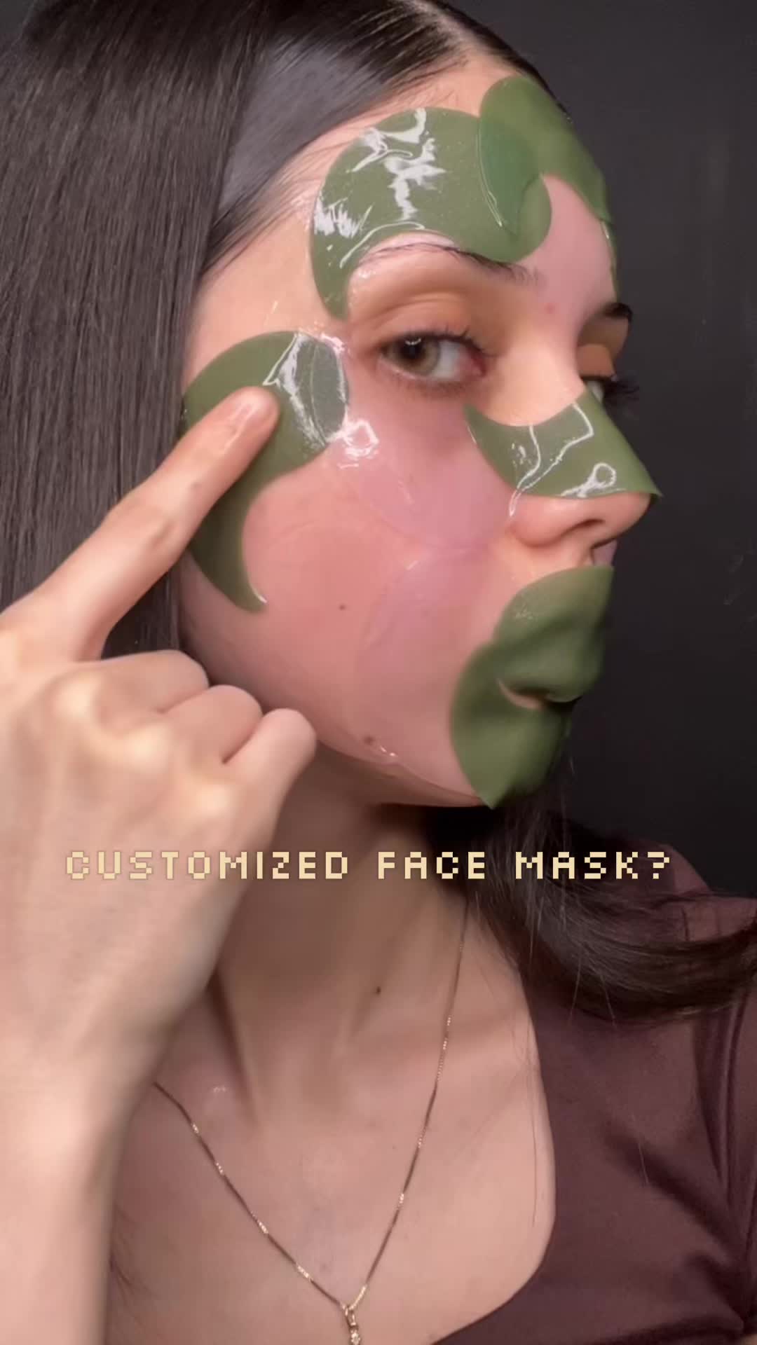 TikTok post by @yomayramendoza for Heimish. Caption reads: Customizable face mask? Yesss please✨....