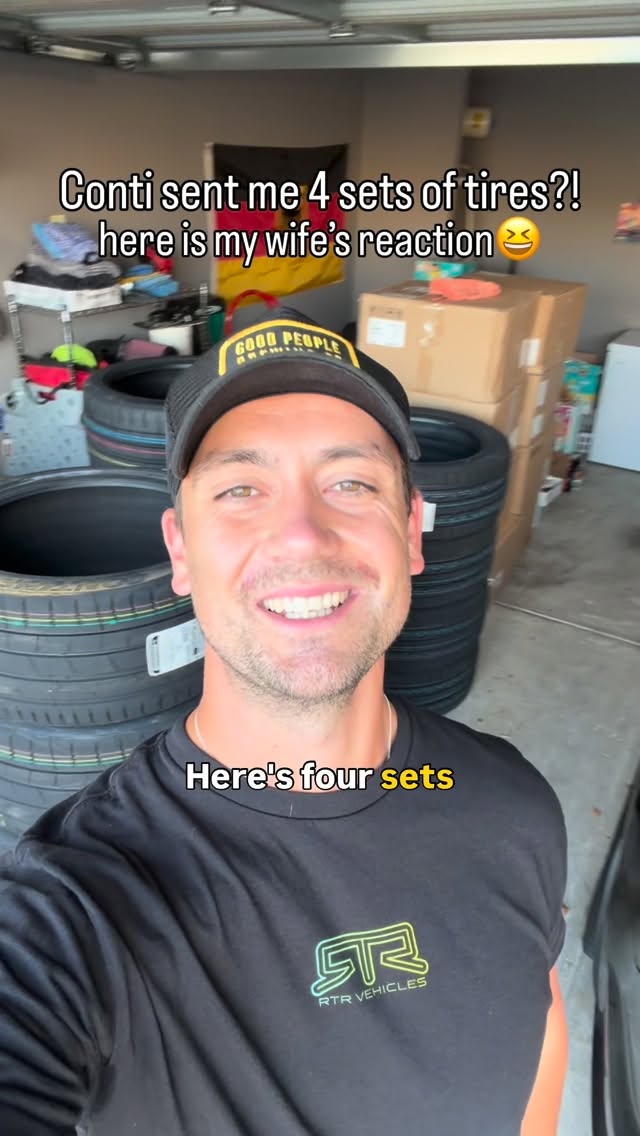 Instagram post by @dariogirnus for Continental Tire. Caption reads: She went from 😡 to 😊!
.
Huge thanks to....