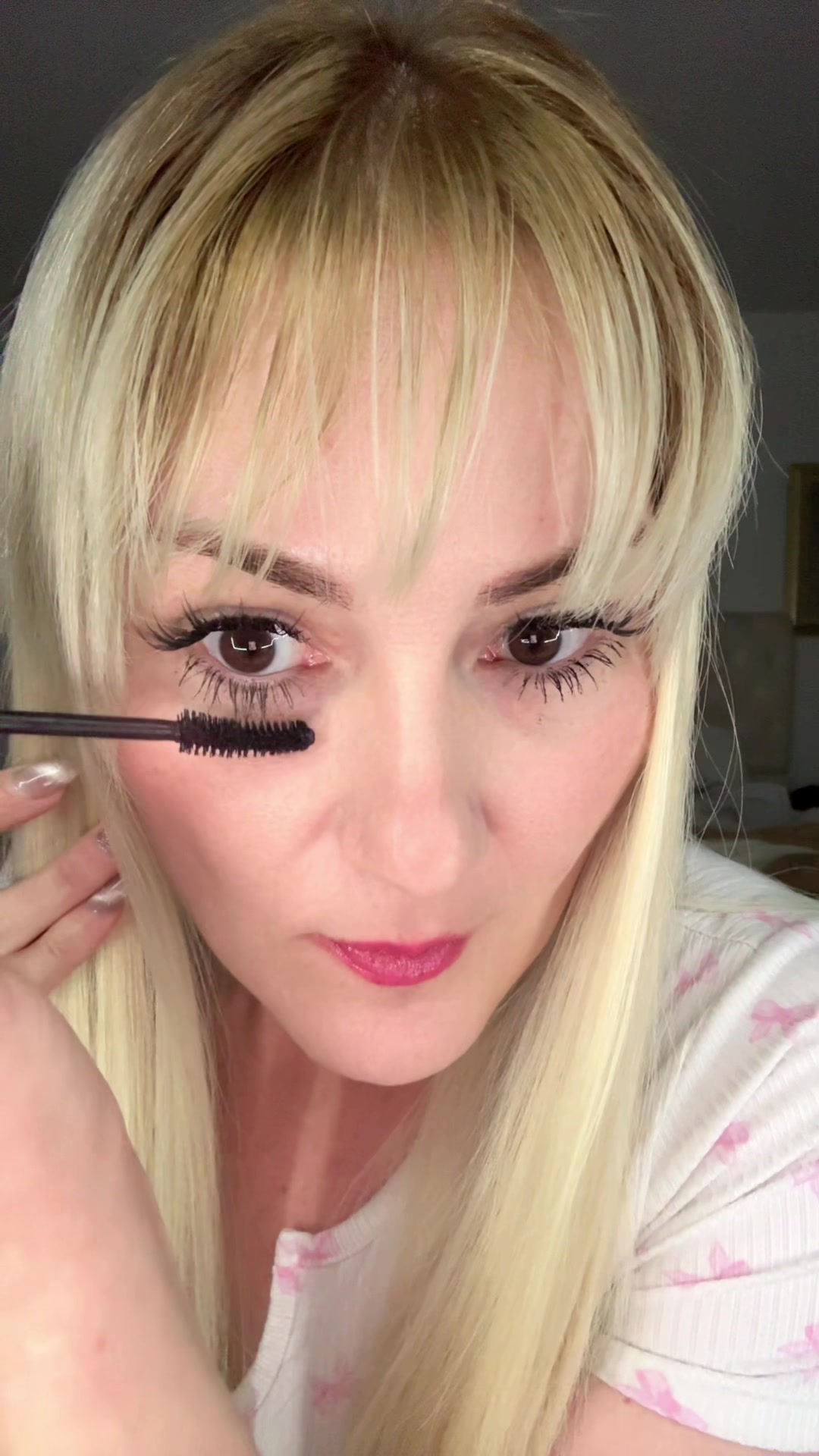 TikTok post by @yepezmonica for BUXOM Cosmetics. Caption reads: [...] waterproof #mascarawaterproof....