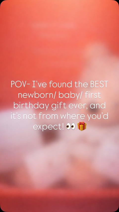 Instagram post by @rachelcxx for Abbott Lyon. Caption reads: POV: I’ve found the best newborn/baby/ first....