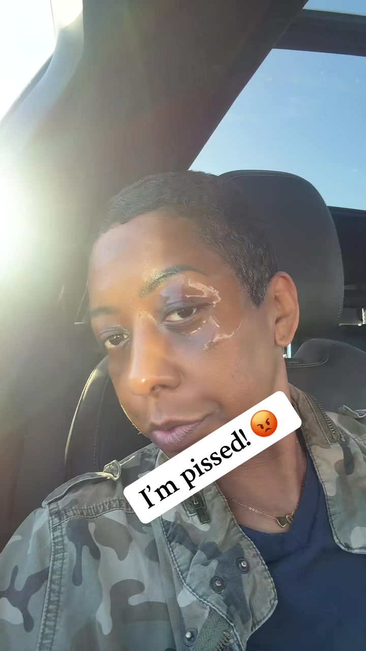 TikTok post by @livibeehairstudio for In My Eyes. Caption reads: @InMyEyes what happened?! 😩🤣🤣 Yall tricked me!....