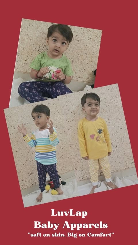 Instagram post by @hiyan.naimish for LuvLap. Caption reads: LuvLap Baby Apparels
Soft on skin, Big on Comfort....