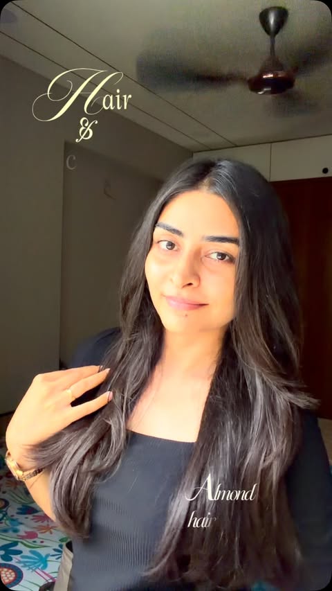 Instagram post by @itsme_purvi_ for Hair & Care. Caption reads: [...] filter ki zaroorat hi nahi padti. #Ad....
