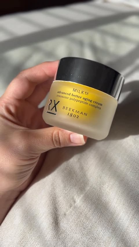Instagram post by @hippiepippiereviews for Beekman 1802. Caption reads: [...] retinol with zero irritation 🐐 It’s....