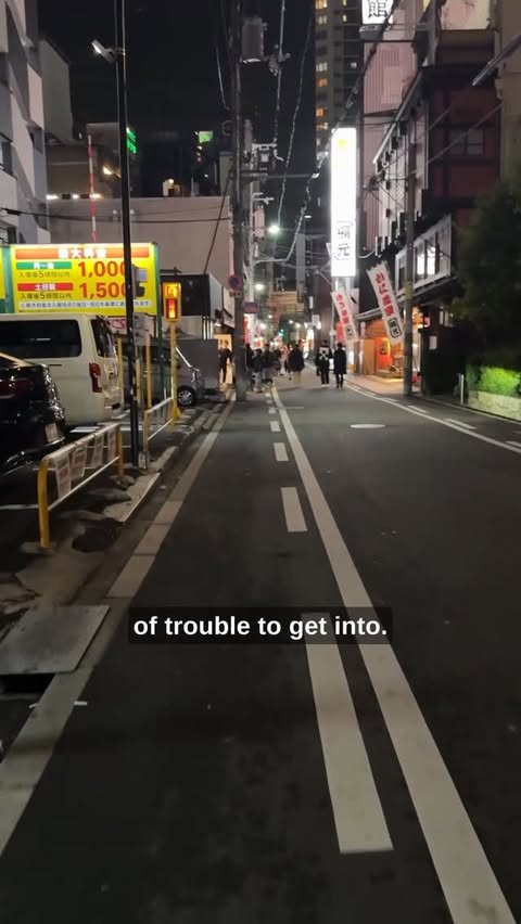 Instagram post by @japaneat.gram for TokyoTreat. Caption reads: My favorite thing to do in Japan ~at night~ #japan....