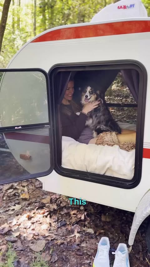 Instagram post by @morganbishopp for Freshpet. Caption reads: [...] camper. No matter the adventure, @Freshpet....