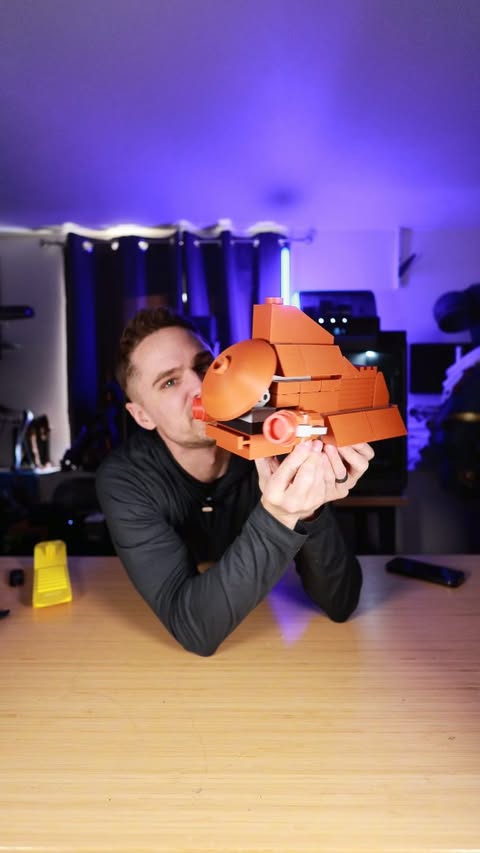 Instagram post by @polskihussar for Creality. Caption reads: I construct a massive mini MTT using 3D printed....