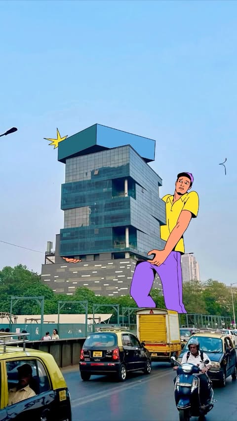 Instagram post by @omi_crayon for Procreate. Caption reads: Mover and packer 📦🏠

#digitalart #illustration....