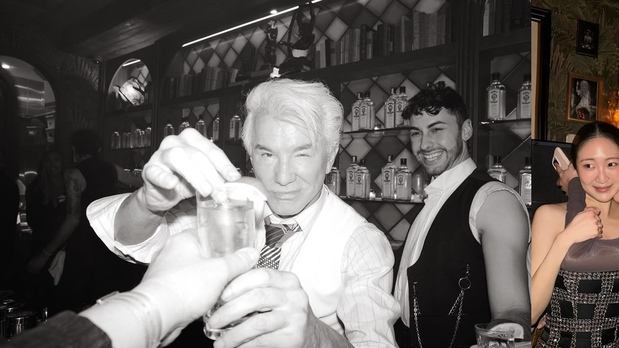 Instagram post by @bazluhrmann for Bombay Sapphire. Caption reads: It was so nice to dance the night away with so....