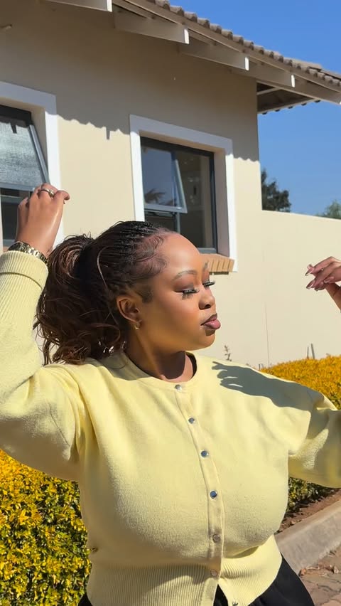 Instagram post by @mpumelelo.oo_ for L’Oréal Professionnel Paris ZA. Caption reads: new season, new hair care which calls for the....
