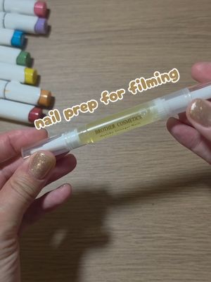 TikTok post by @doodlewithrachel for Brother Cosmetics. Caption reads: [...] leave by my desk and apply daily. @Brother....
