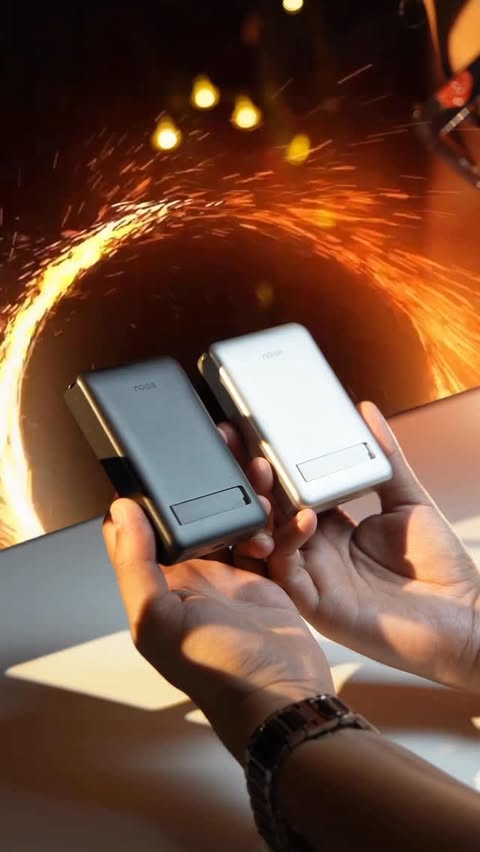 Instagram post by @techdragonn for Noise. Caption reads: [...] powerbank in India right now 👀 Comment....