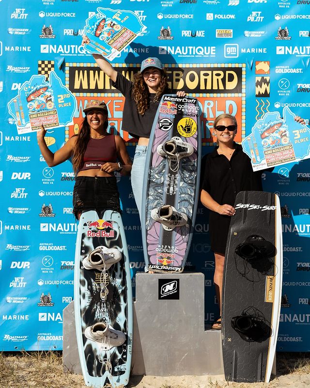 Instagram post by @meaganethell for Liquid Force. Caption reads: I won my 8th World Title yesterday 🥹
Is this real....