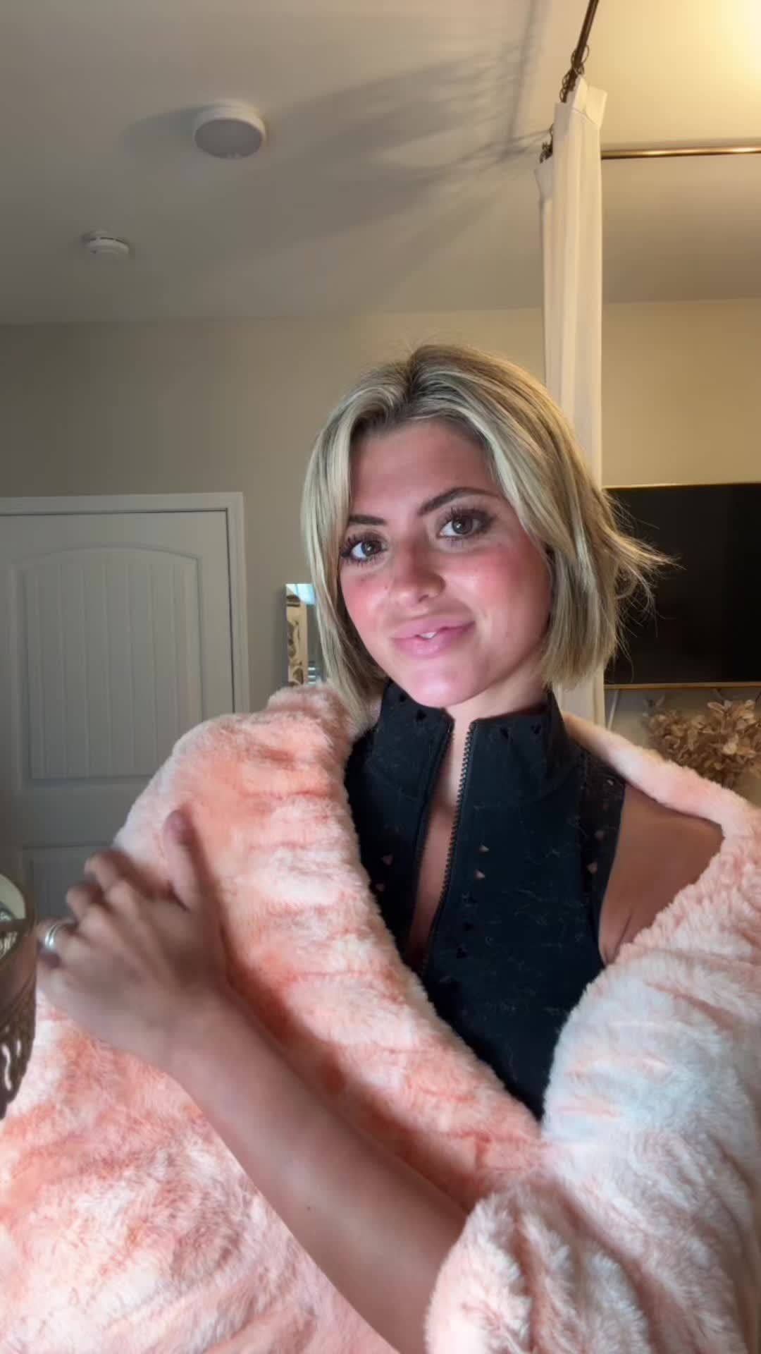 TikTok post by @kylan_darnell for Lola Blankets. Caption reads: @lolablankets just launched their new dorm [...].