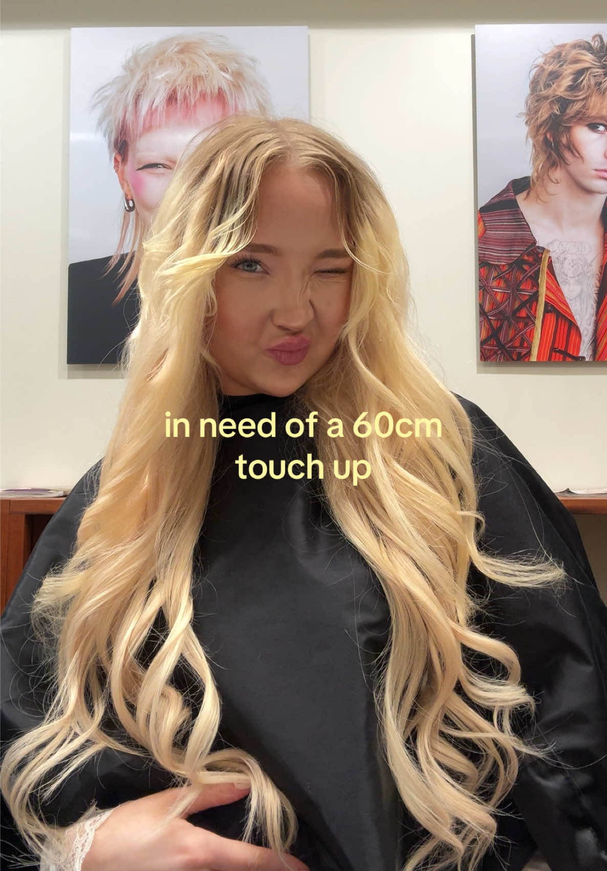 TikTok post by @saramyren for Googoo Hair. Caption reads: ad @googoohair_tiktok in looove!🤍🫶🏻🎀 gjort av....