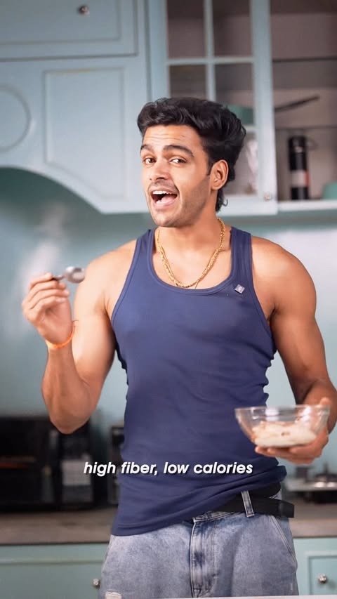 Instagram post by @kashishthakur_official for Optimum Nutrition. Caption reads: If i can do this, you can too- get 45G of protein....