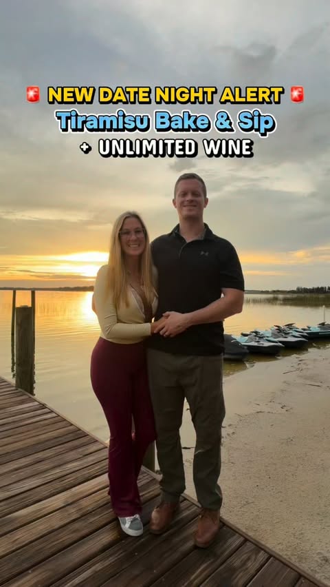 Instagram post by @orlando_theme_park_family for Orlando Collabs. Caption reads: 🍷 NEW DATE NIGHT ALERT! 🍰✨ We just experienced....