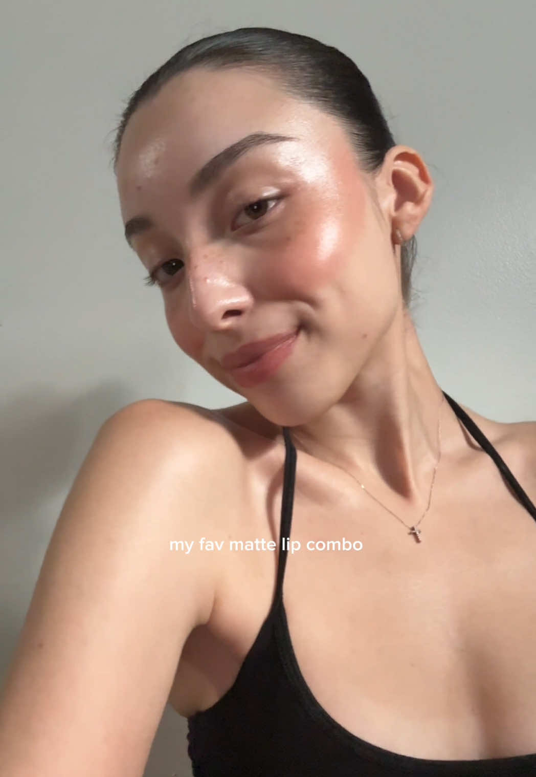 TikTok post by @222gigii for Chaddy Cosmetics. Caption reads: [...] matte??!! 🙂‍↕️😮‍💨obsessed!! @Chaddy....