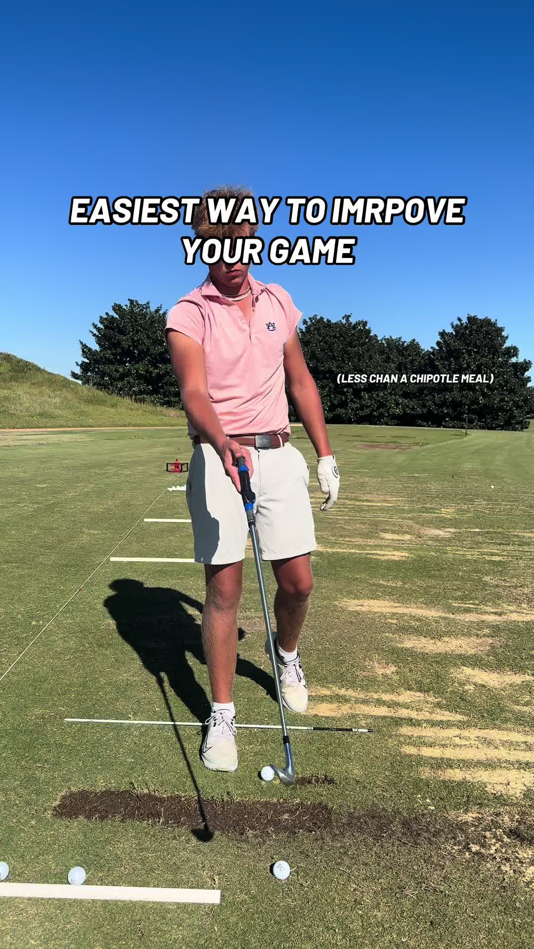 TikTok post by @kiangolfs for Arttodo Golf. Caption reads: [...] make the purchase, improve your game.....