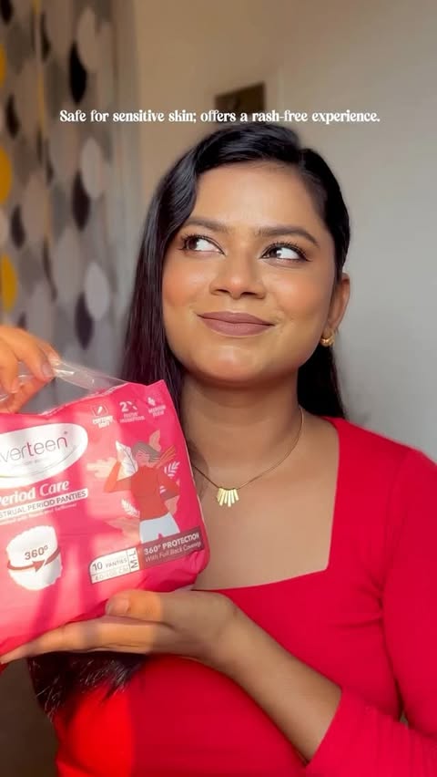 Instagram post by @pikikarmakar09 for everteen. Caption reads: Comment down for link 🔗 everteen Period Care....