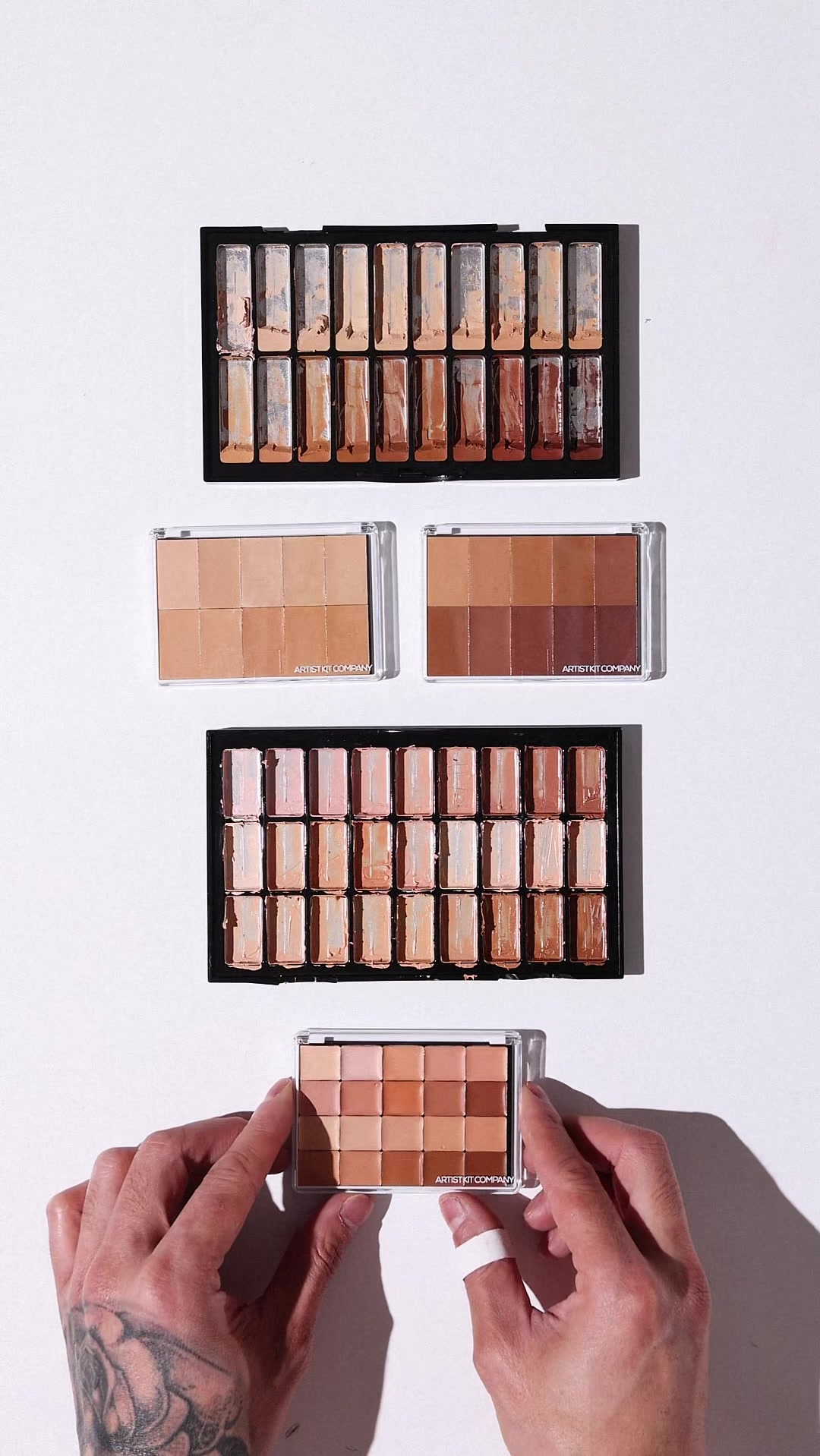 TikTok post by @vanmakeupnyc for Bobbi Brown Cosmetics. Caption reads: @Bobbi Brown condensed into Artist Kit Company....