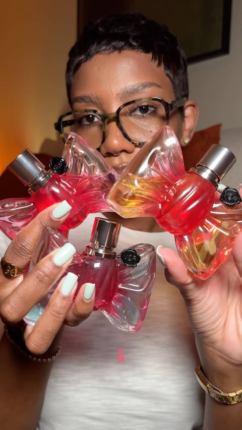 Instagram post by @farisaic for Viktor&Rolf Fragrances. Caption reads: #AD @viktorandrolf_fragrances Bonbon Collection is....