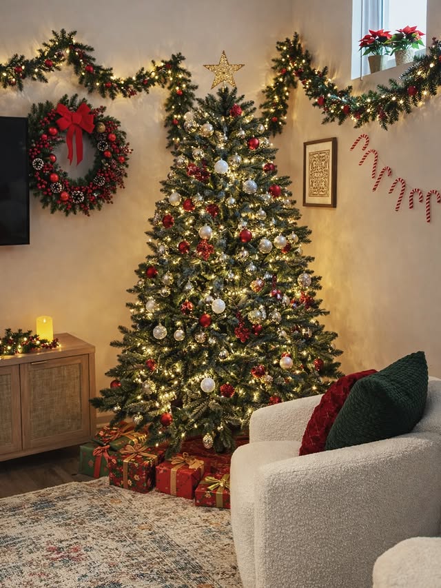 Instagram post by @yelizinamerica for King of Christmas. Caption reads: [...] ready for Christmas 😍

Our tree ❤️....