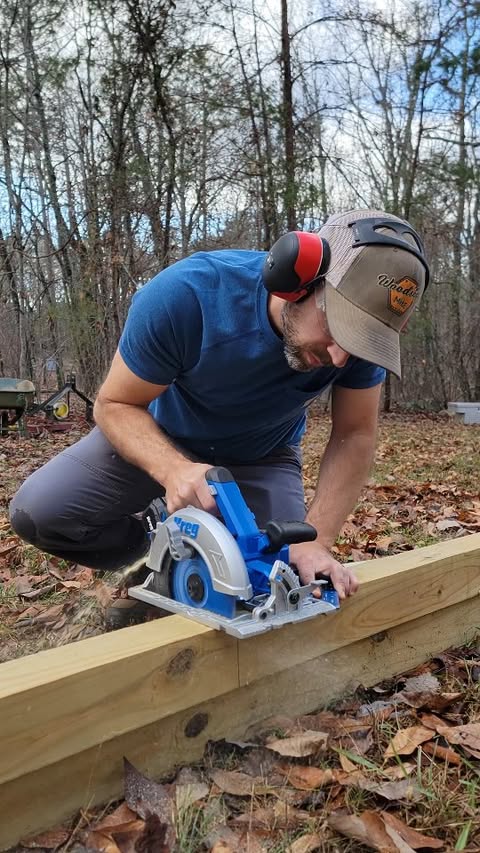 Instagram post by @woodshopmike for Kreg Tool. Caption reads: Finally had some nice weather to knock out this....