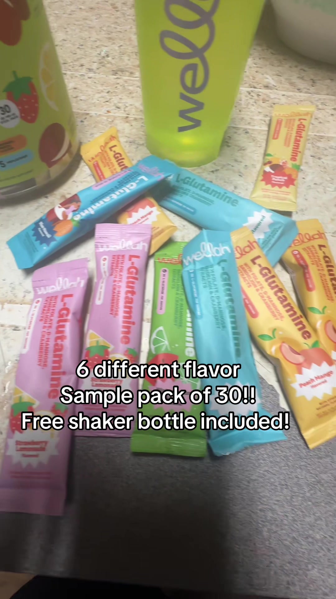 TikTok post by @megangjohnson for Wellah Nutrition. Caption reads: [...] #wellah #guthealth #hotgirlsummer @Wellah....