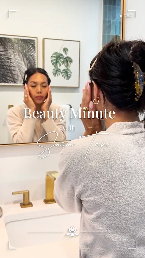 Instagram post by @saratan for Sisley Paris. Caption reads: Beauty Minute with Sara Tan

A little peek into my....