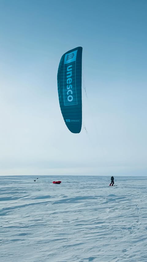 Instagram post by @matthieutordeur for UNESCO. Caption reads: [...] of Cryospheric Science, launched by....