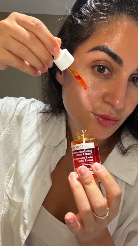Instagram post by @doctorshireen for AROMA-ZONE. Caption reads: [...] using these 2 incredible products from....
