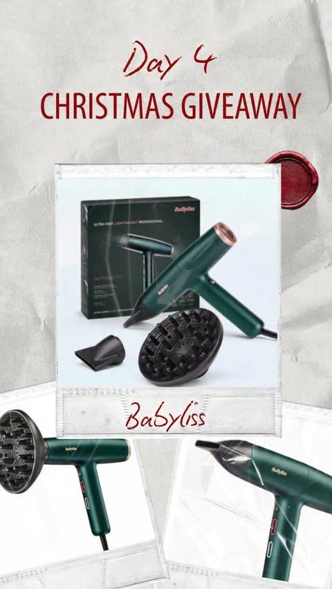 Instagram post by @cultofuture for BaByliss. Caption reads: Day 4 of Christmas Giveaway Giveaway încheiat.....