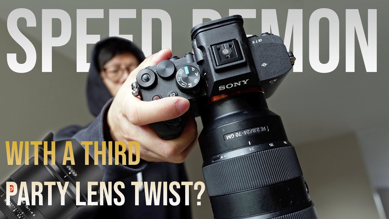 YouTube post by @KaiManWong for B&H Photo Video. Caption reads: Sony a7 V: Partially-Stacked Speed Demon with a....