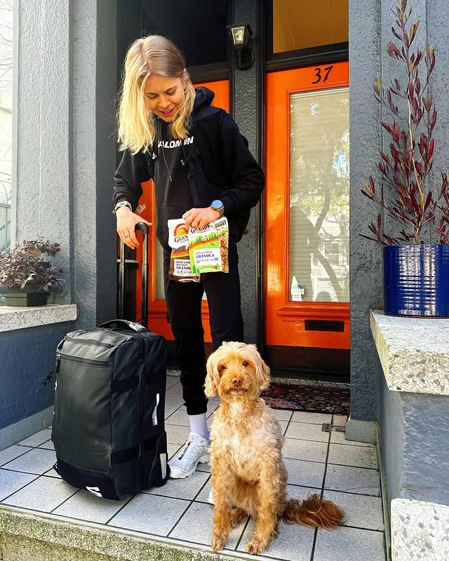 Instagram post by @sophialaukli for Grandy Organics. Caption reads: [...] but travel season continues and....