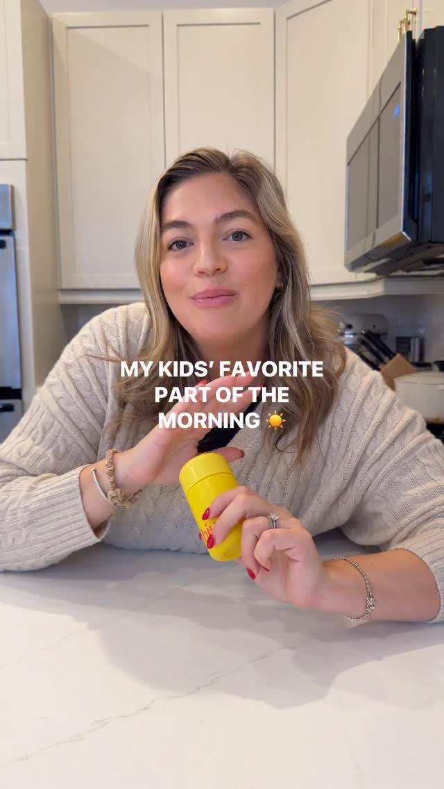 Instagram post by @cassidyandersonkids for Hiya. Caption reads: Why yes my kids do ask me to take their vitamins....