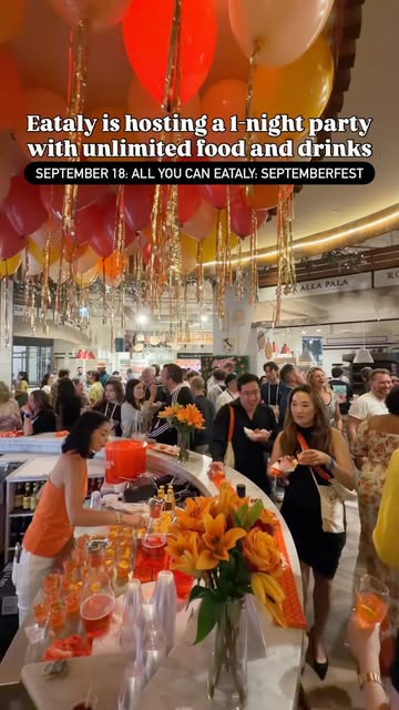 Instagram post by @bestdatefood for Eataly Italia. Caption reads: The biggest Italian party of the year is returning....
