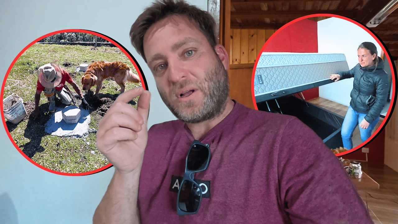 YouTube post by @vivendomundoafora for TripleTen. Caption reads: PROGRESS on the SITE and NEW THINGS for the HOUSE!....