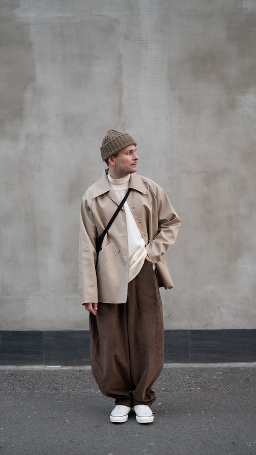 Instagram post by @raffaelpayr for Dries Van Noten. Caption reads: [...] #camielfortgens 
Pullover: @driesvannoten....