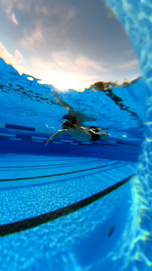 Instagram post by @markus_marthaler for Speedo USA. Caption reads: Effective kicking is about effective timing as....